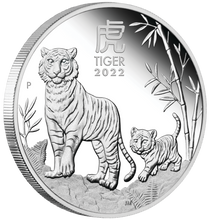 Load image into Gallery viewer, 2022 Australia Lunar Year of the Tiger Silver Proof 3-Coin Set 2oz 1oz 1/2oz
