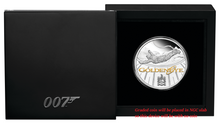 Load image into Gallery viewer, 2020 James Bond 007 Goldeneye .9999 SILVER PROOF $1 1oz COIN NGC PF69 BR LB