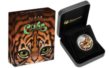 Load image into Gallery viewer, 5-coin set 2016 Cubs Tiger Jaguar Snow Leopard White lion Lynx Silver 2.5 oz