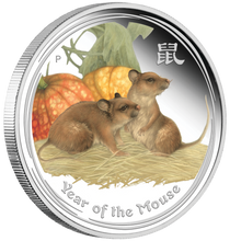 Load image into Gallery viewer, ANDA Money Expo Special 2020 Year of the MOUSE 2oz Silver Proof Colored $2 Coin