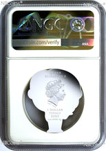 Load image into Gallery viewer, 2023 2-Coin-Set James Bond & Honey Ryder Minted Mini 1oz Silver $1 NGC PF70 E-BW