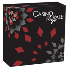 Load image into Gallery viewer, 2023 2-Coin-Set Royal Casino CHIP Antiqued SILVER $1 2oz NGC MS70 007 BLACK CORE