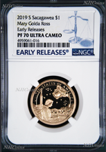 Load image into Gallery viewer, 2019 S Proof Native American Mary Ross NGC PF70 ER Dollar $1 Coin