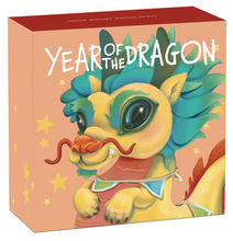 Load image into Gallery viewer, 2024 Year of the Dragon BABY 1/2oz .9999 Silver Proof Half Dollar Coin Lunar