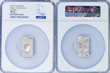Load image into Gallery viewer, 2022 Dragon 1oz .9999 Silver Rectangular $1 Dollar Bar COIN NGC MS 70 ER