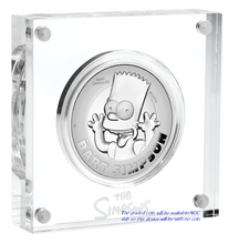 Load image into Gallery viewer, 2022 HIGH RELIEF Simpsons Bart Simpson Proof $2 2oz Silver COIN NGC PF70 FR
