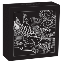 Load image into Gallery viewer, 2023 Australia PROOF Lunar Year of the Rabbit 1oz Silver $1 Coin Series 3