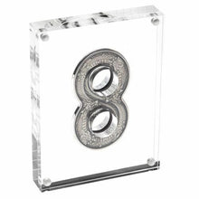 Load image into Gallery viewer, Australia 2018 Innovative Figure Eight Shape Dragon 2oz $2 Silver Antiqued Coin