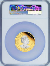 Load image into Gallery viewer, 2022 Australia GILT Proof 2oz .9999 Silver Kangaroo $2 Coin NGC PF70 ER Flag LB