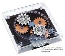 Load image into Gallery viewer, 2020 Industry In Motion ANTIQUED Gear-Shaped 1oz Silver 2-COIN-SET NGC MS69 ER