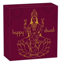 Load image into Gallery viewer, 2020 Tuvalu Diwali Festival 1oz .9999 Silver MEDALLION Gilt Gilded by 24k gold