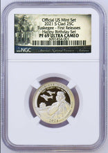 Load image into Gallery viewer, 2021 US Mint HAPPY BIRTHDAY 5-Coin-Set Dime Half Penny Nickel Quarter NGC PF69
