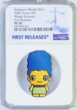 Load image into Gallery viewer, 2022 Simpsons Marge 3rd in Minted Mini Series 1oz Silver $1 Coin NGC PF70 FR