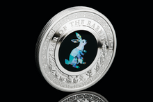 Load image into Gallery viewer, 2023 Australia Opal Series Lunar Year of the RABBIT 1oz Silver Proof $1 Coin