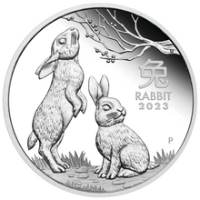 Load image into Gallery viewer, 2023 LUNAR SERIES III YEAR OF THE Rabbit 1oz SILVER TRIO $1 3-coin Set 3oz-total