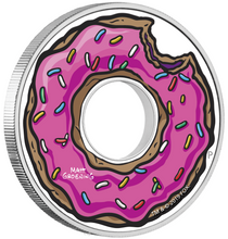 Load image into Gallery viewer, 2019 The Simpsons Donut Proof $1 1oz Silver COIN NGC PF 70 Early Releases