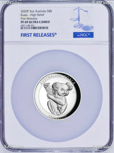 Load image into Gallery viewer, 500 Mintage 2020 P Australia HIGH RELIEF 5oz Silver Koala $8 Coin NGC PF69 FR