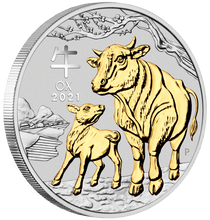 Load image into Gallery viewer, 2021 LUNAR SERIES III YEAR OF THE OX 1oz SILVER TRIO $1 3-coin Set 3oz-total