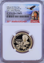 Load image into Gallery viewer, 2020 S Sacagawea $1 Anti-Discrimination Early Releases NGC PF70 10-coin-set