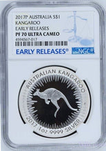 Load image into Gallery viewer, 2017 Australia Red Kangaroo Silver Proof 4 Coin Set NGC PF 70 1 1/2 1/4 1/10 oz