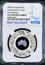 Load image into Gallery viewer, 2022 Australia Great Southern Land LEPIDOLITE 1oz Silver Coin NGC PF70 FR