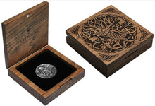 Load image into Gallery viewer, 2017 Norse Goddesses HEL 2oz Silver Antiqued High Relief Coin Antique