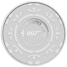 Load image into Gallery viewer, JAMES BOND CASINO ROYALE CASINO CHIP 2023 1oz SILVER $1 Coin in Mint Capsule