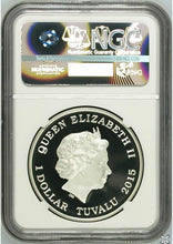 Load image into Gallery viewer, 2-COIN Set 2015 Star Trek ENTERPRISE JONATHAN ARCHER & NX-01 Silver $1 NGC PF70