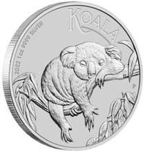 Load image into Gallery viewer, 2022 Australia Koala 1oz $1 Pure Silver .9999 Bullion Coin in Mint Capsule