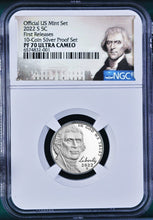 Load image into Gallery viewer, 2022 S Proof 5C clad Nickel 10-silver-coin-set Version NGC PF70 ULTRA CAMEO FR