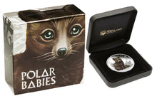 Load image into Gallery viewer, 2017 Polar Babies Arctic Fox Tuvalu 1/2oz Silver Proof 50c Half Dollar Coin
