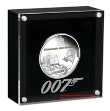 Load image into Gallery viewer, 2021 James Bond Diamonds Are Forever SILVER PROOF $1 1oz COIN NGC PF70 FR