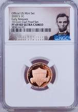 Load image into Gallery viewer, 2020 S 10-coin-clad-proof-SET Version LINCOLN CENT Penny NGC PF69 RD ER