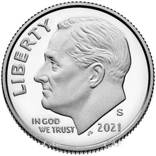 Load image into Gallery viewer, 4x 2021 S Clad PROOF ROOSEVELT DIME GEM DEEP CAMEO coin