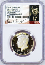 Load image into Gallery viewer, 2021 US Mint HAPPY BIRTHDAY 5-Coin-Set Dime Half Penny Nickel Quarter NGC PF70
