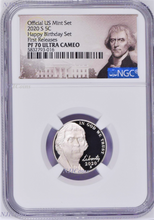 Load image into Gallery viewer, 2020 S Proof 5C Nickel -HAPPY BIRTHDAY SET- Version NGC PF70 ULTRA CAMEO FR