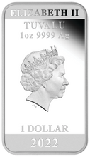 Load image into Gallery viewer, 2022 60 YEARS OF BOND 1oz SILVER PROOF RECTANGULAR Colored $1 COIN JAMES 007