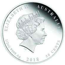 Load image into Gallery viewer, 2018 Australia NEWBORN BABY 1/2 oz SIlver Proof 50c Coin Colorized