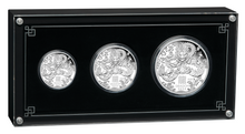 Load image into Gallery viewer, 2024 Australia Lunar Year of the Dragon Silver Proof 3-Coin Set 2oz 1oz 1/2oz