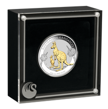 Load image into Gallery viewer, Australian Gilt Gilded 2020 Kangaroo Proof Silver 1 oz Dollar $1 Coin Australia