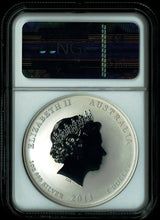 Load image into Gallery viewer, 2013 P AUSTRALIA Lunar YEAR of SNAKE 1 oz pure Silver Coin NGC MS70 red label