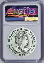 Load image into Gallery viewer, 2020 Australia Antiqued LUNAR Year of the MOUSE 2oz $2 Silver Coin NGC MS70 FR