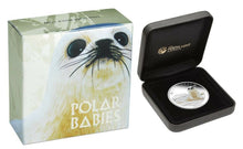 Load image into Gallery viewer, 2017 Polar Babies Harp Seal Tuvalu 1/2oz Silver Proof 50c Half Dollar Coin