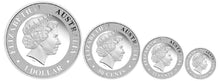 Load image into Gallery viewer, Australian Red Kangaroo 2017 Silver Proof Four-Coin Set in Presentation Case