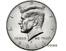 Load image into Gallery viewer, 2015 Kennedy Half Dollars 2 coins set P + D Clad President 50¢ coin US Mint