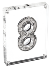 Load image into Gallery viewer, Australia 2020 Figure Eight DRAGON AND PHOENIX 2oz $2 Silver Antiqued Coin
