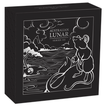 Load image into Gallery viewer, 2020 Australia PROOF Lunar Year of the Mouse 1/2 oz Silver 50c Coin SERIES III