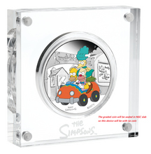 Load image into Gallery viewer, 2022 The Simpsons Krustylu Studios Krusty Lu $1 1oz Silver COIN NGC PF70 FR
