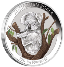 Load image into Gallery viewer, 2021 ANDA Brisbane Money Show Colored Koala 1oz Silver Coin NGC MS70 FR