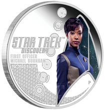 Load image into Gallery viewer, 2-COIN Set 2018 Star Trek DISCOVERY USS NCC-1031 Burnham Silver $1 NGC PF70 ER